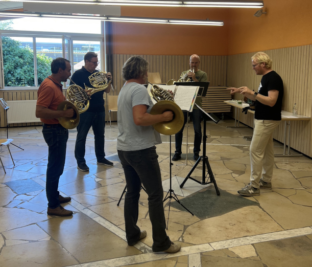 Horn lesson with Prof. Christoph Ess
